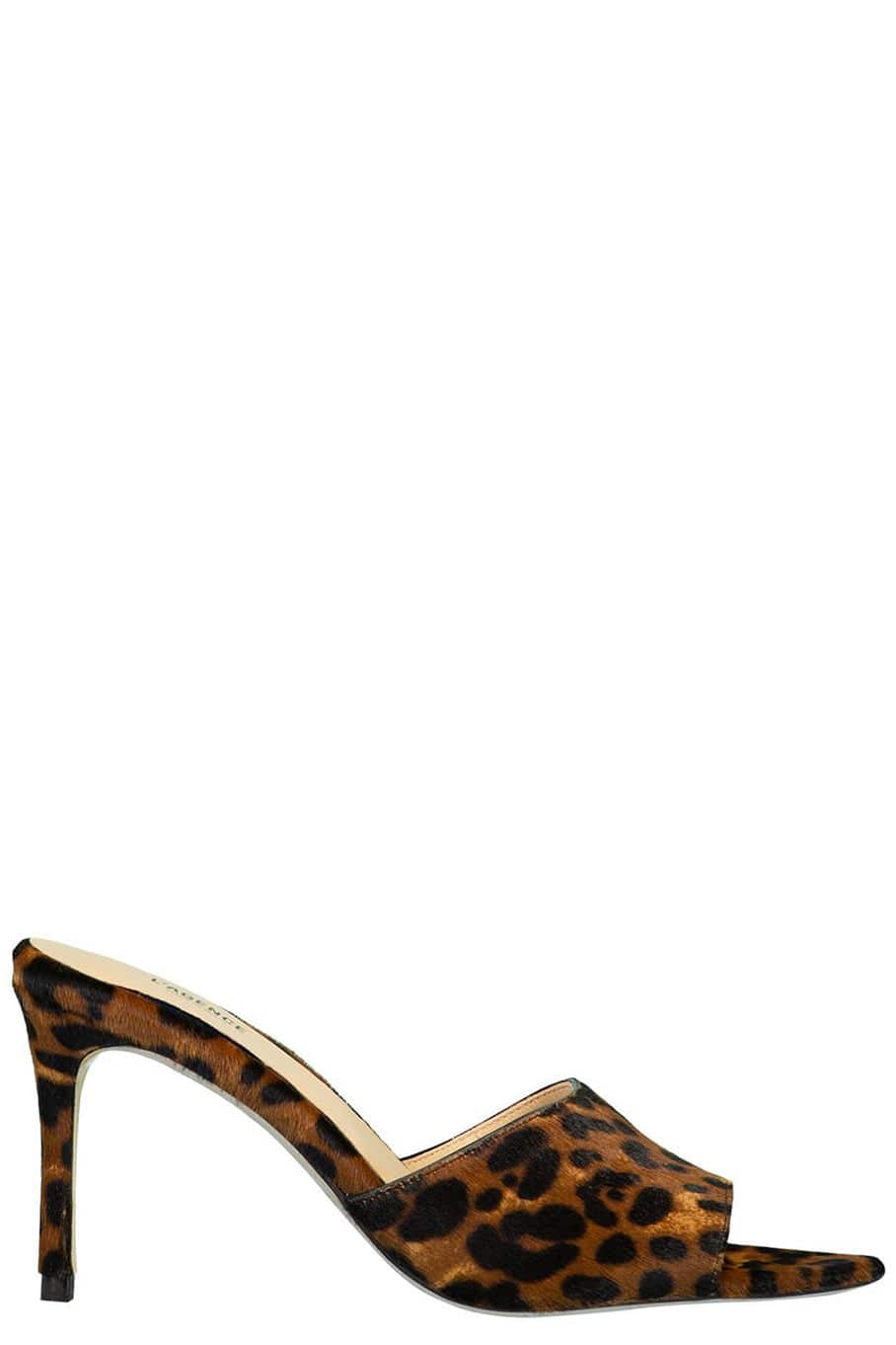 L'AGENCE-Lolita Open Toe Leopard Mule-