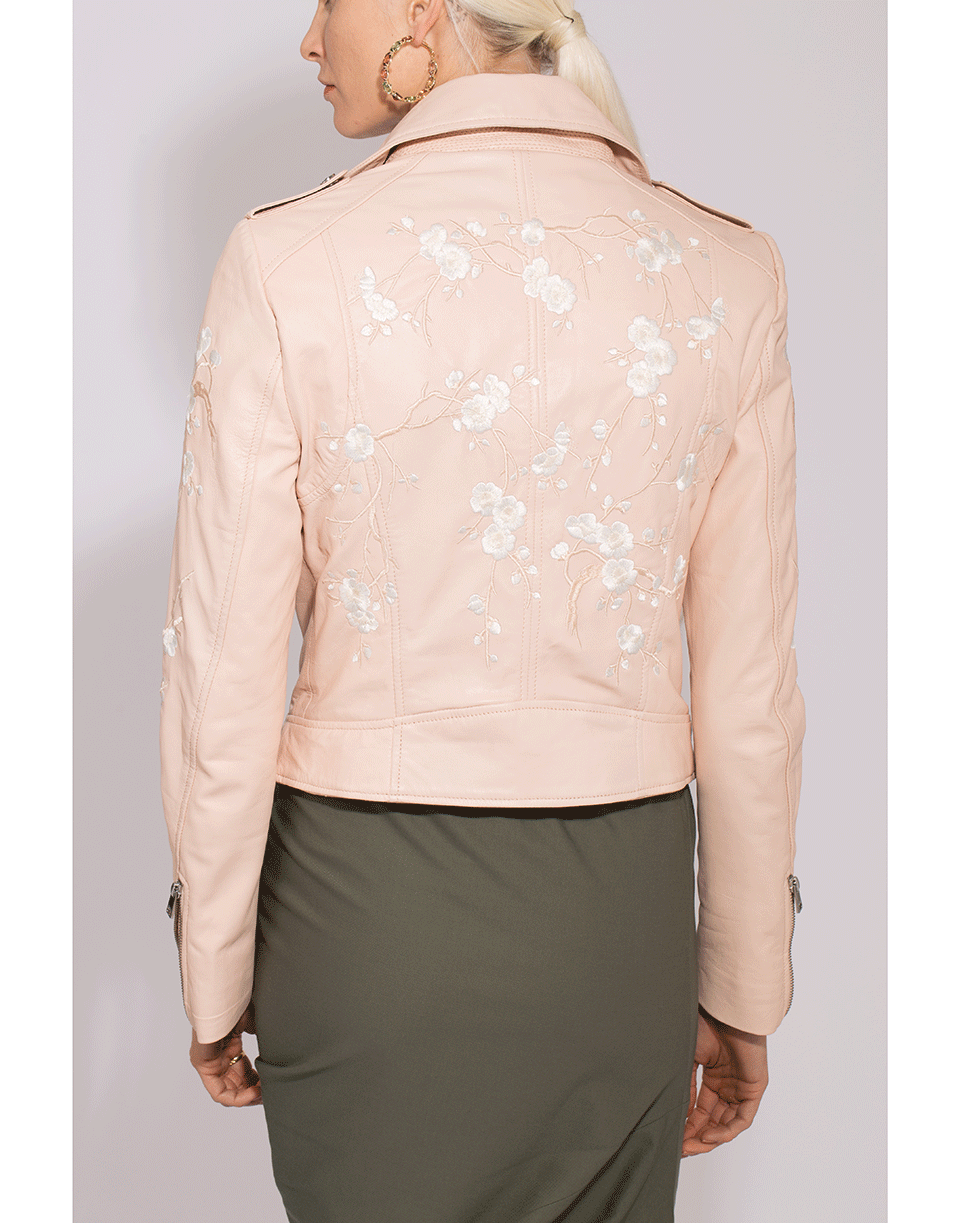 LAMARQUE-Donna Floral Leather Jacket-