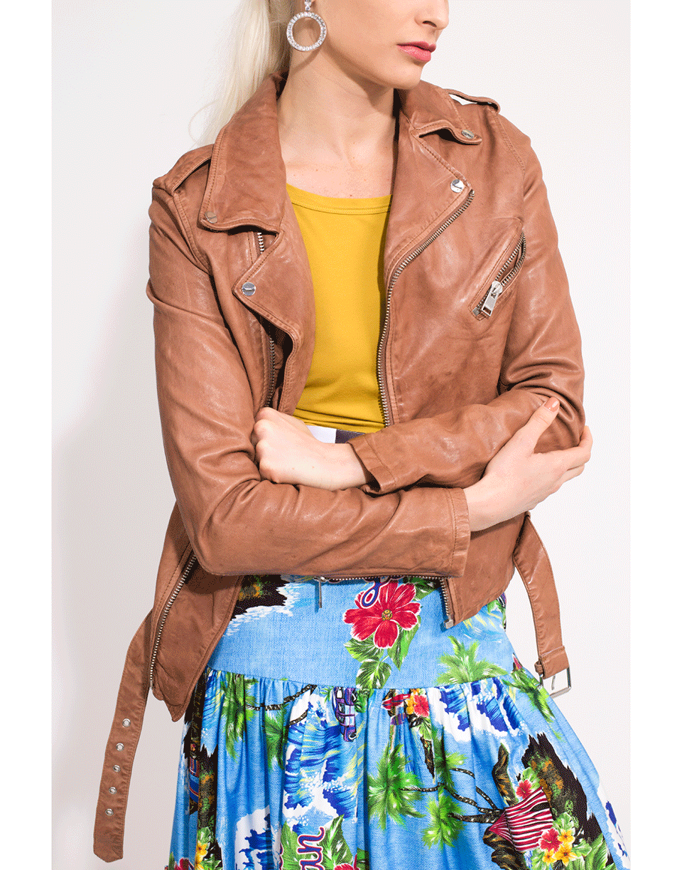 LAMARQUE-Kiyoshi Leather Biker Jacket-