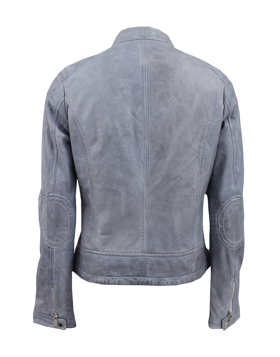 LAMARQUE-Alice Collarless Biker Jacket-