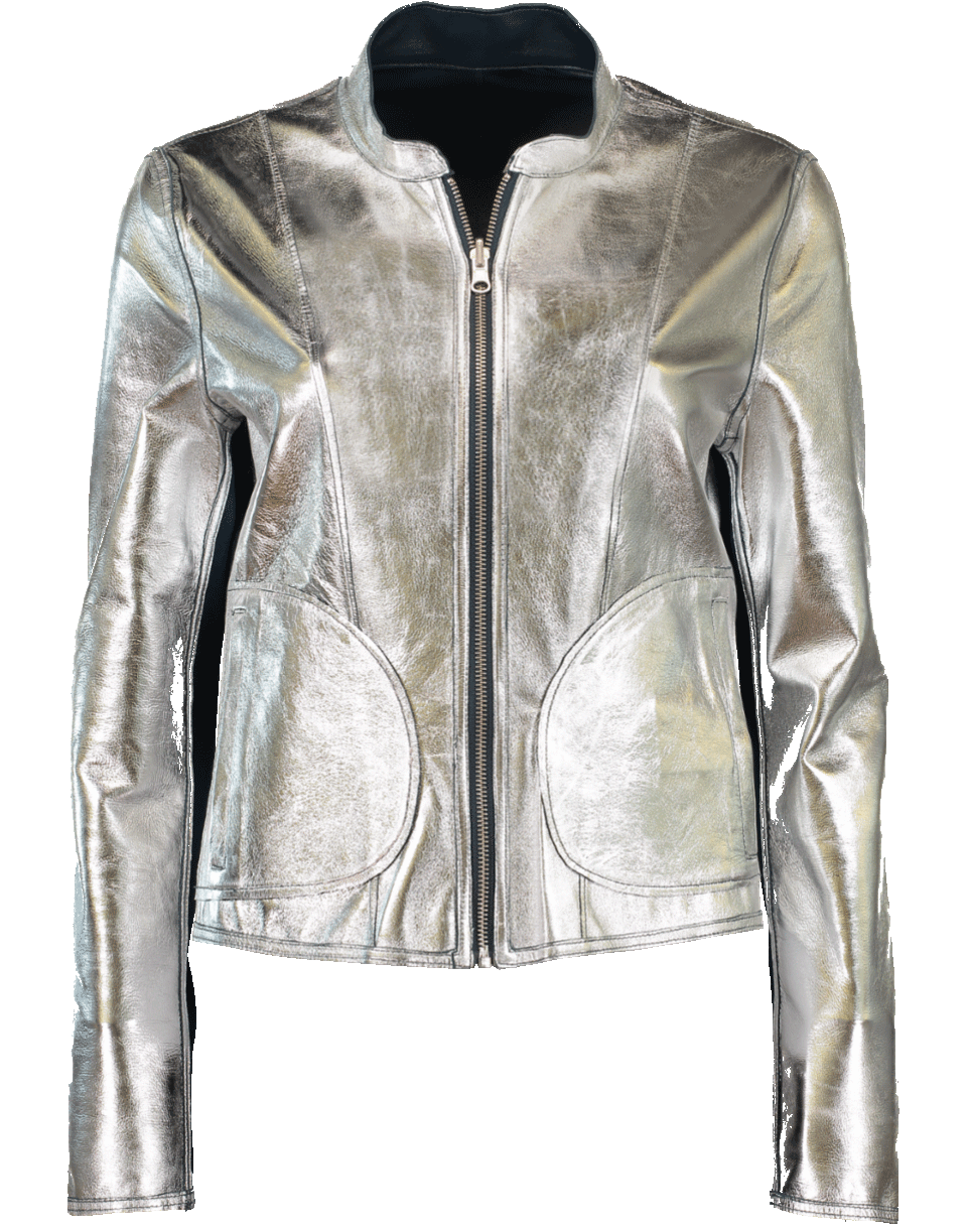 LAMARQUE-Chapin Leather Reverse Bomber Jacket-