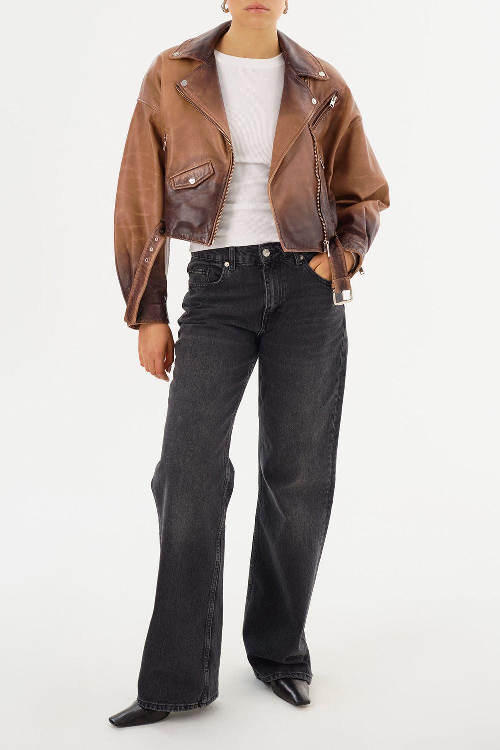 Dylan Leather Jacket-ALMNDSHD-XS-CLOTHINGJACKETLEATHER-LAMARQUE