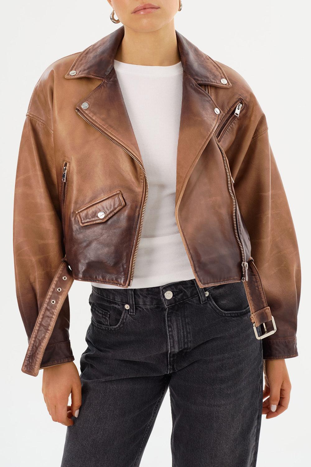 Dylan Leather Jacket-ALMNDSHD-XS-CLOTHINGJACKETLEATHER-LAMARQUE