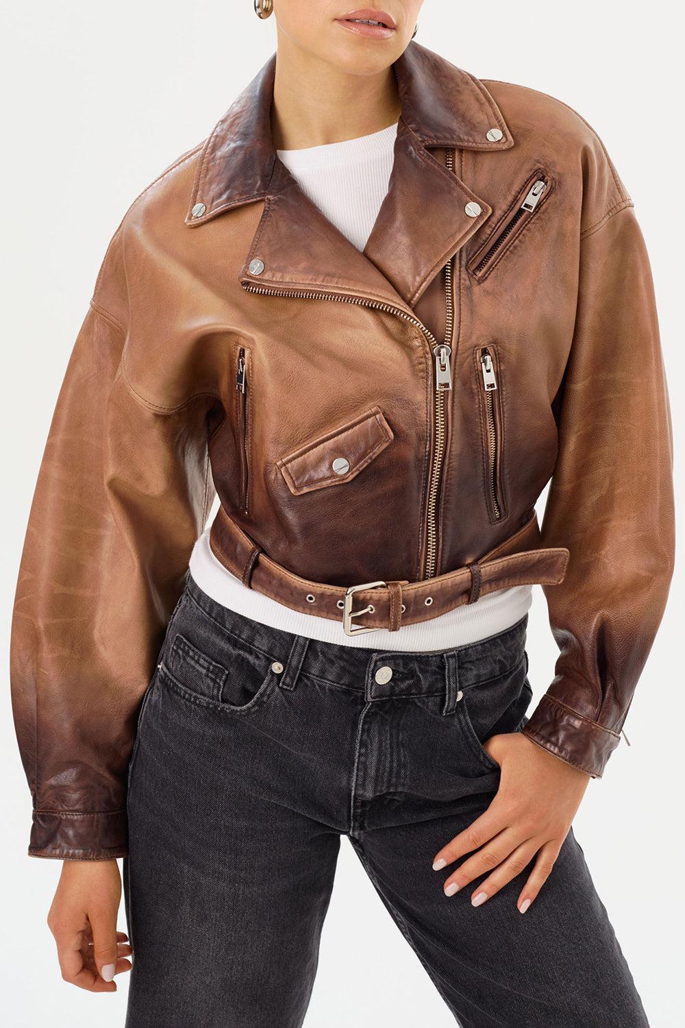 Dylan Leather Jacket-ALMNDSHD-XS-CLOTHINGJACKETLEATHER-LAMARQUE