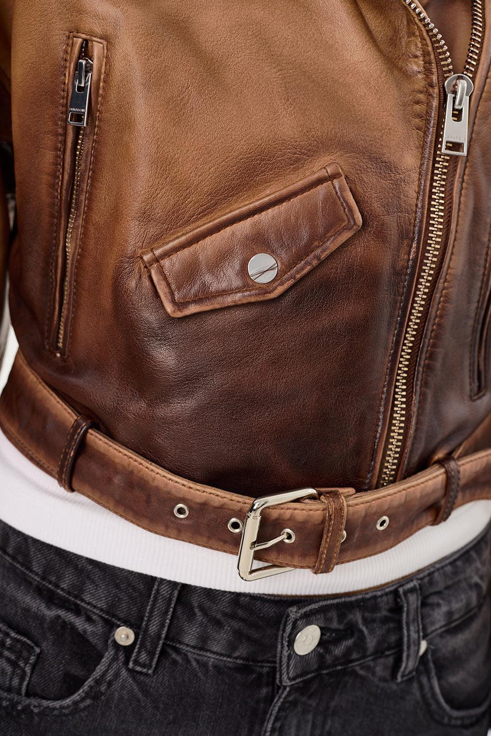 Dylan Leather Jacket-ALMNDSHD-XS-CLOTHINGJACKETLEATHER-LAMARQUE