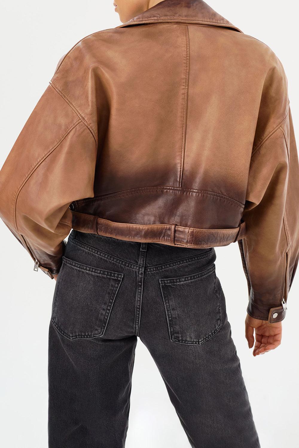 Dylan Leather Jacket-ALMNDSHD-XS-CLOTHINGJACKETLEATHER-LAMARQUE