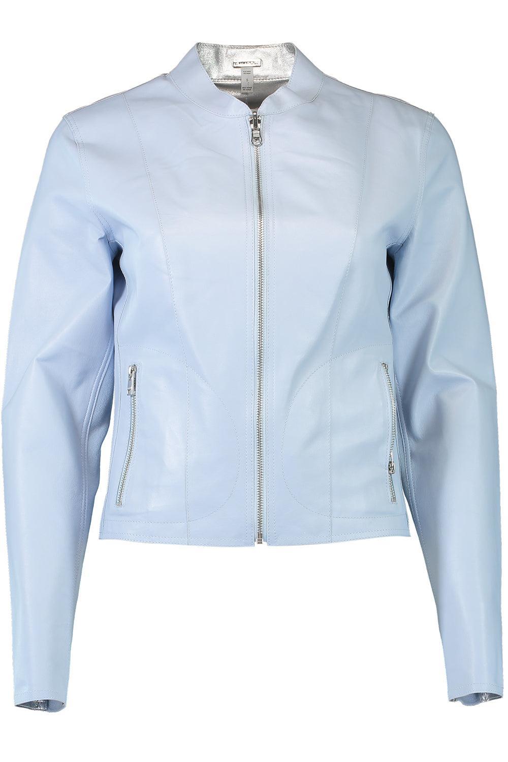Chapin Cropped Jacket-COOLBLUE-XS-CLOTHINGJACKETLEATHER-LAMARQUE