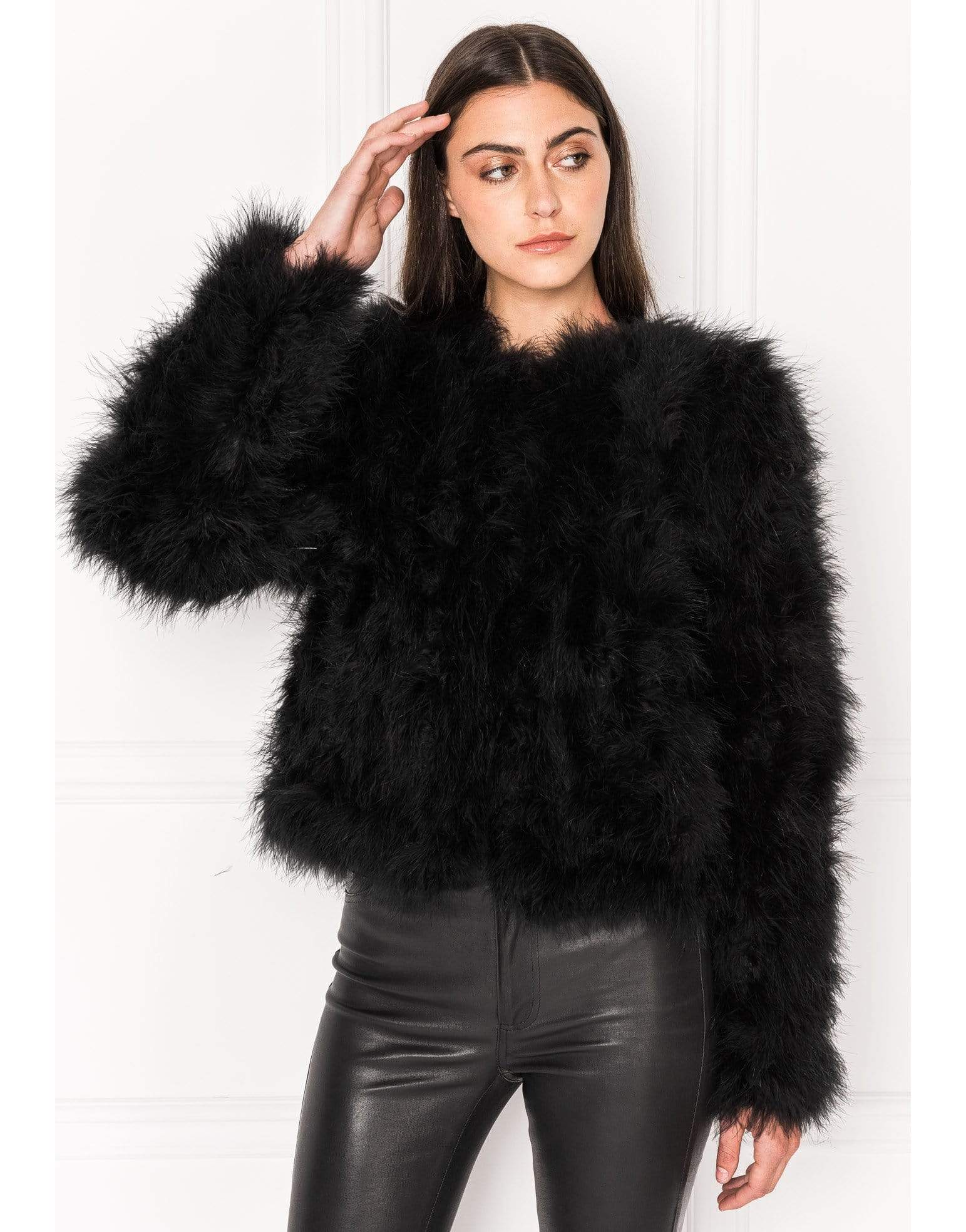 LAMARQUE-Deora Feather Jacket-