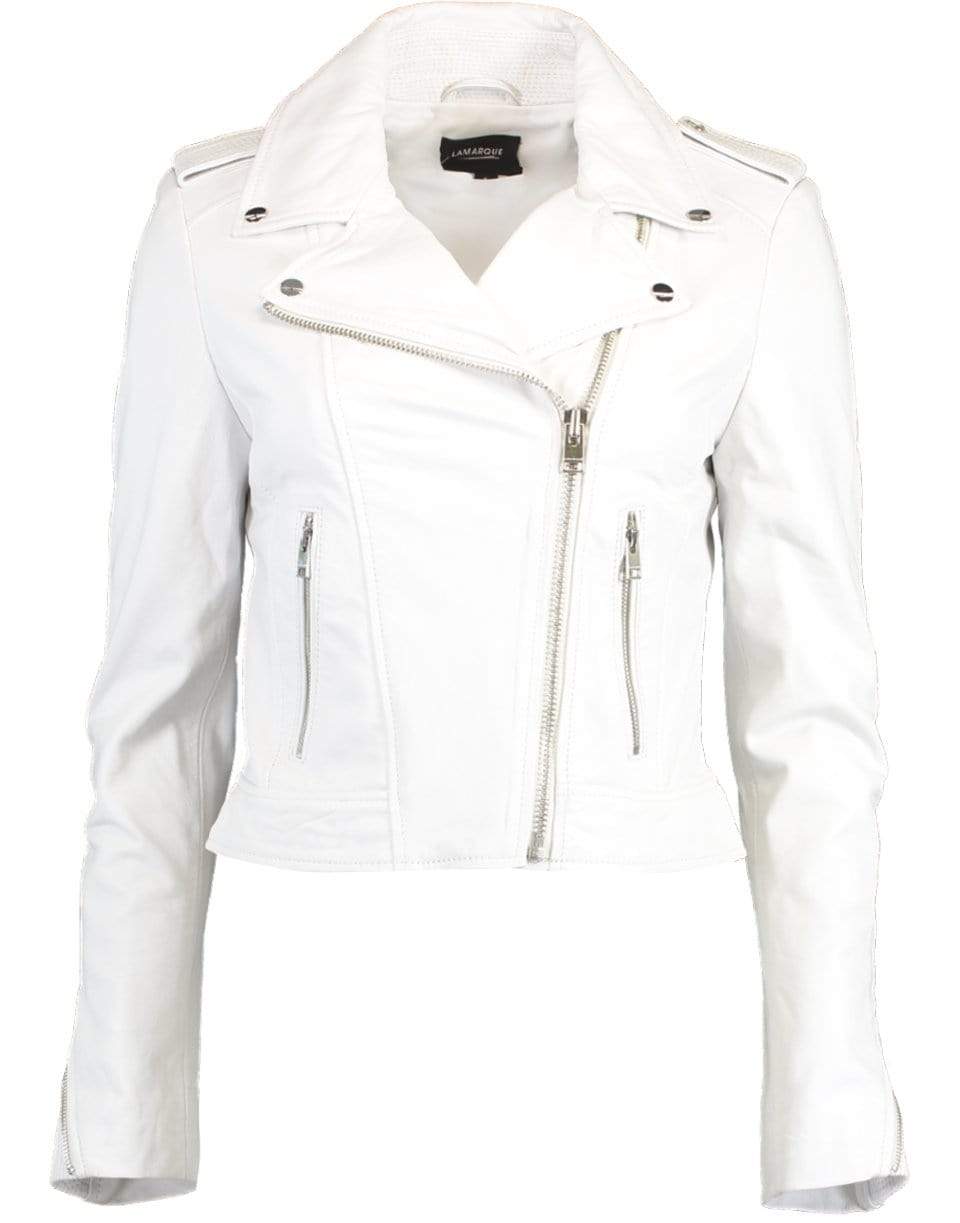 LAMARQUE-White Donna Jacket-