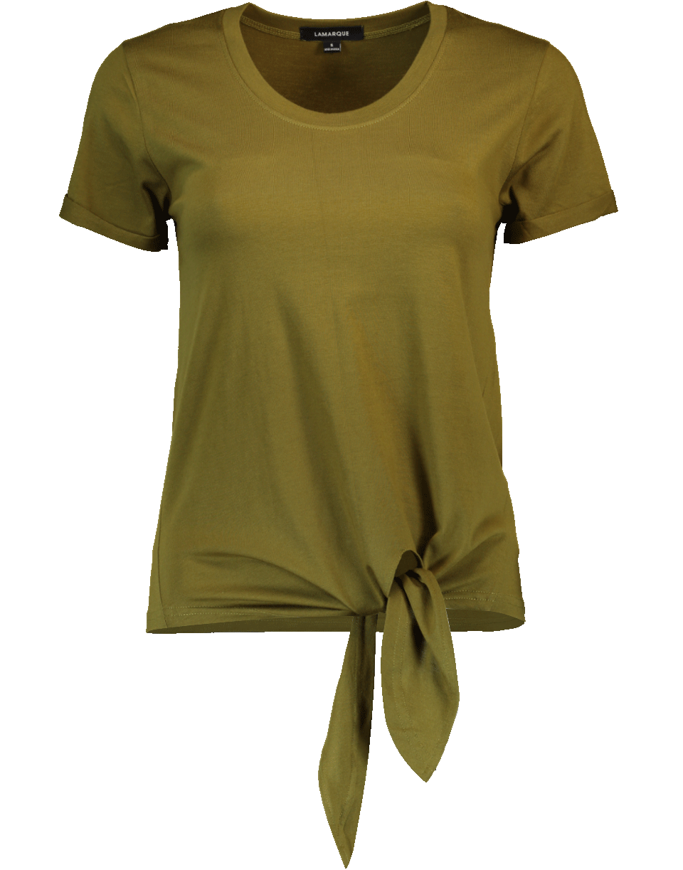LAMARQUE-Fenia Tie Front Tee-