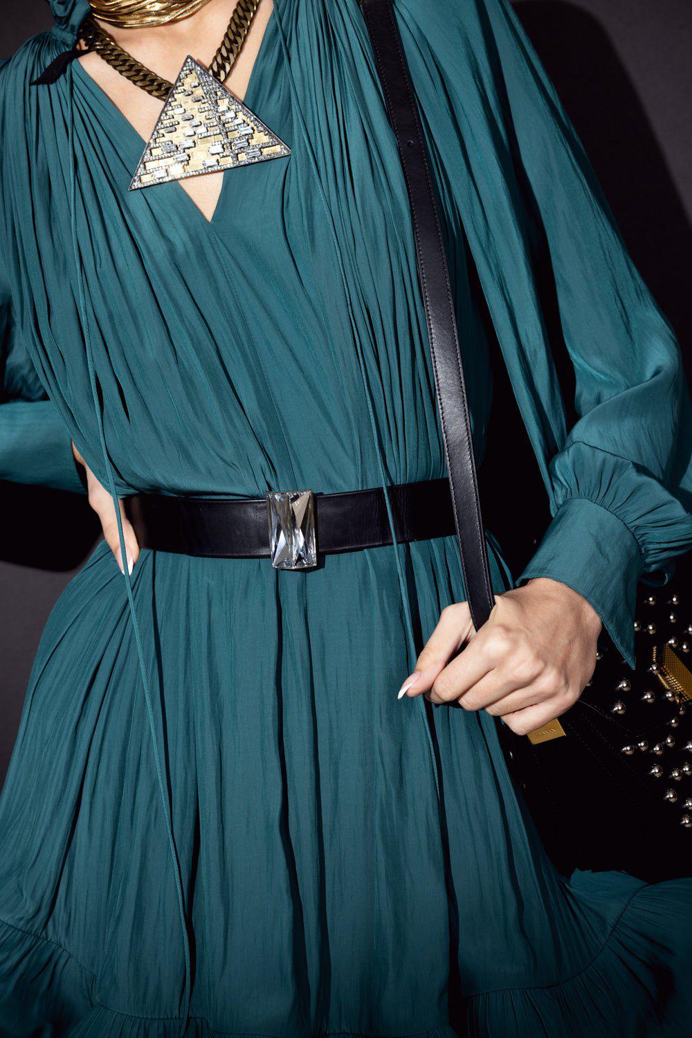 LANVIN-Ceintures Bijoux Crystal Buckle Belt-