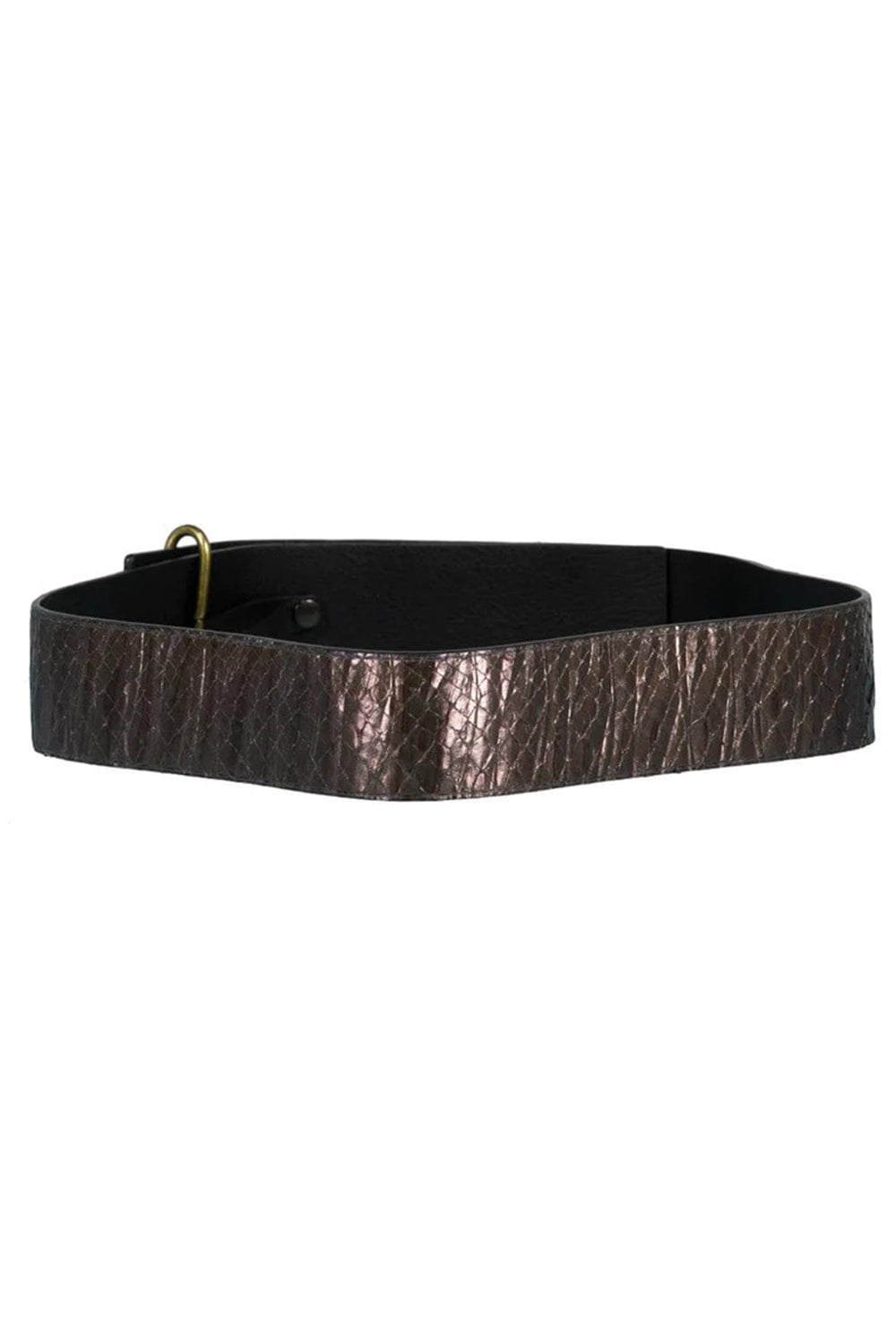 LANVIN-Python Metal Belt-