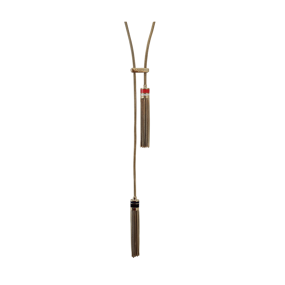 LANVIN-Tassel Belt And Necklace-