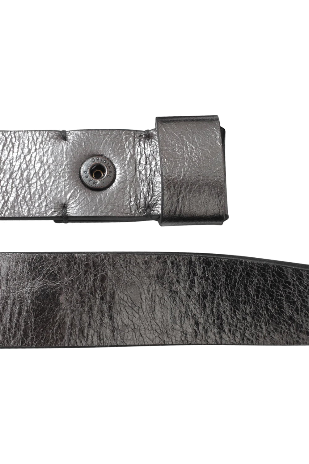 LANVIN-Metallic Silver Belt-