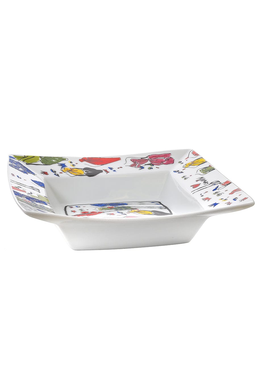 LANVIN-Porcelain "Tidy" Plate-UNIQUE