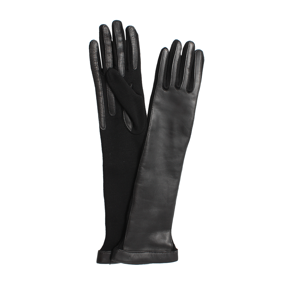 LANVIN-Mixed Jersey Long Glove-