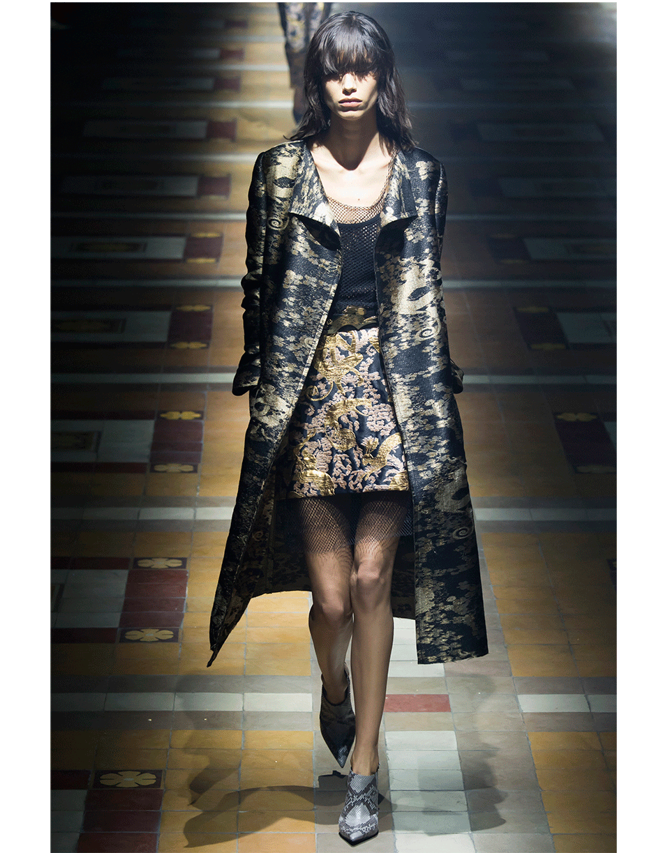 LANVIN-Jacquard Coat-