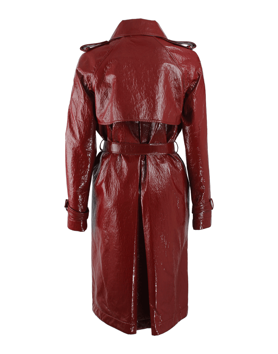 LANVIN-Coated-Cotton Belted Trench-