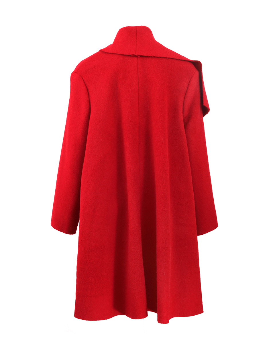 LANVIN-Oversized Blanket Coat-RASPBERY