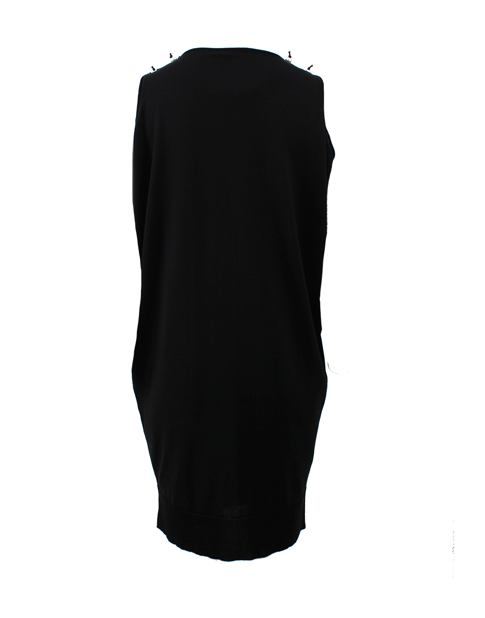 LANVIN-Pearl Shoulder Dress-