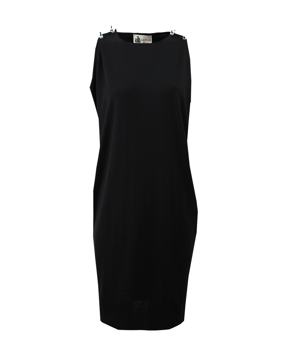 LANVIN-Pearl Shoulder Dress-
