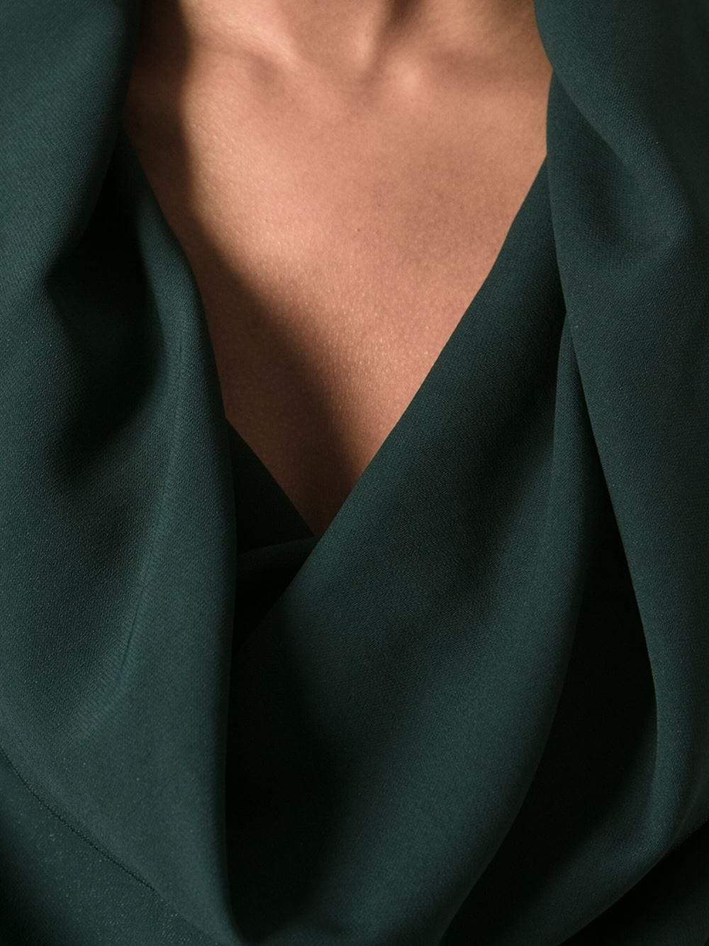 LANVIN-Asymmetric Belted Dress-