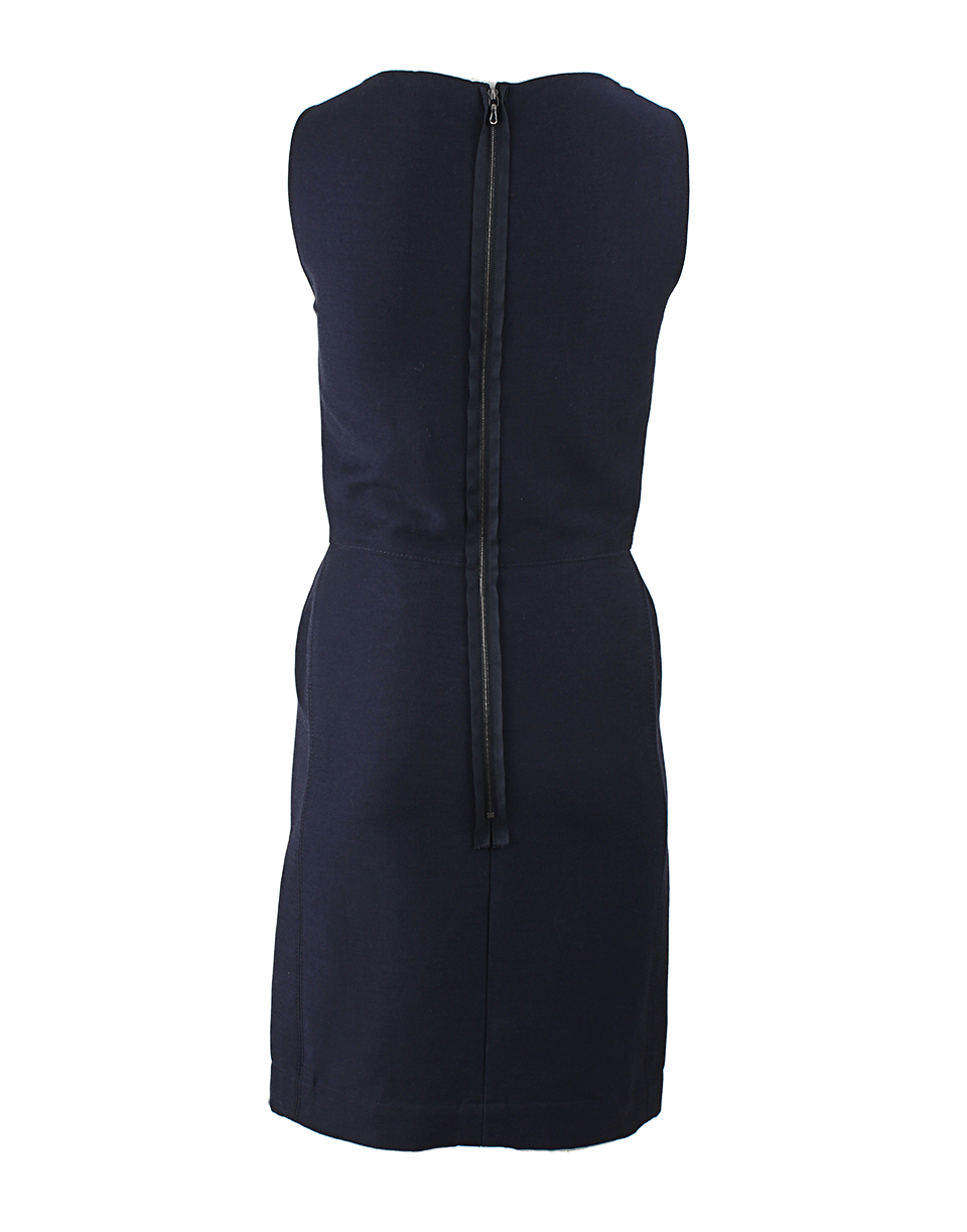 LANVIN-Sleeveless Exposed Back Zip Dress-