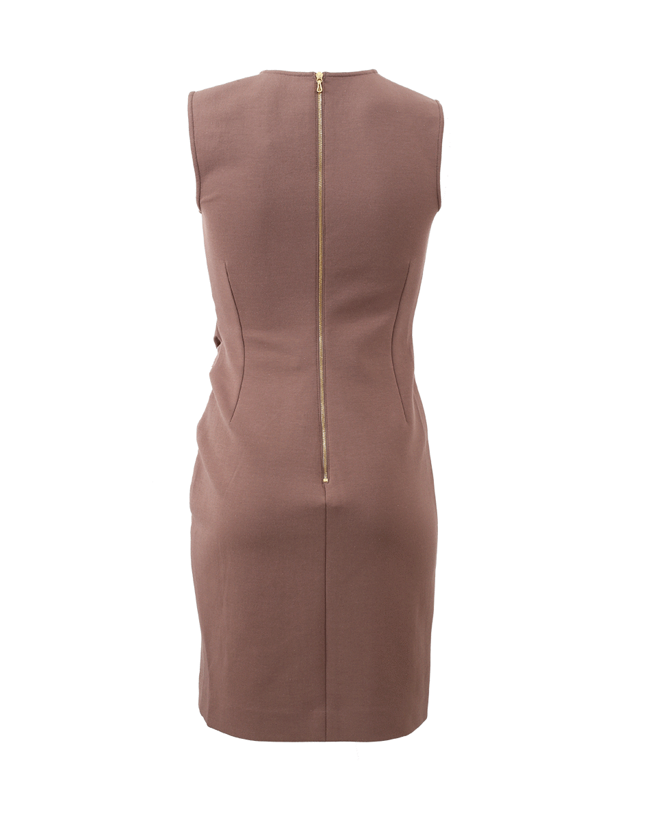 LANVIN-Ruched Back Zip Dress-