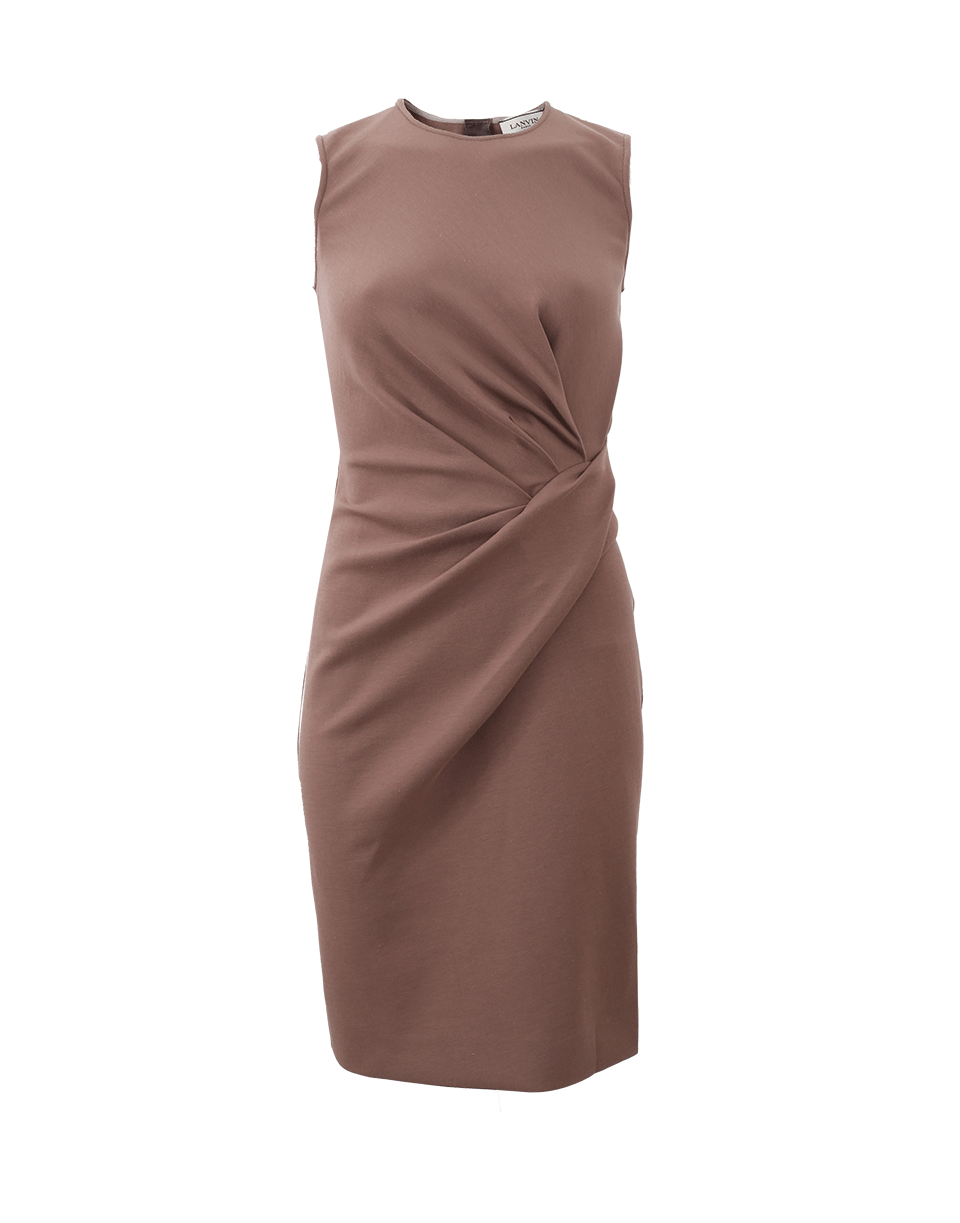 LANVIN-Ruched Back Zip Dress-