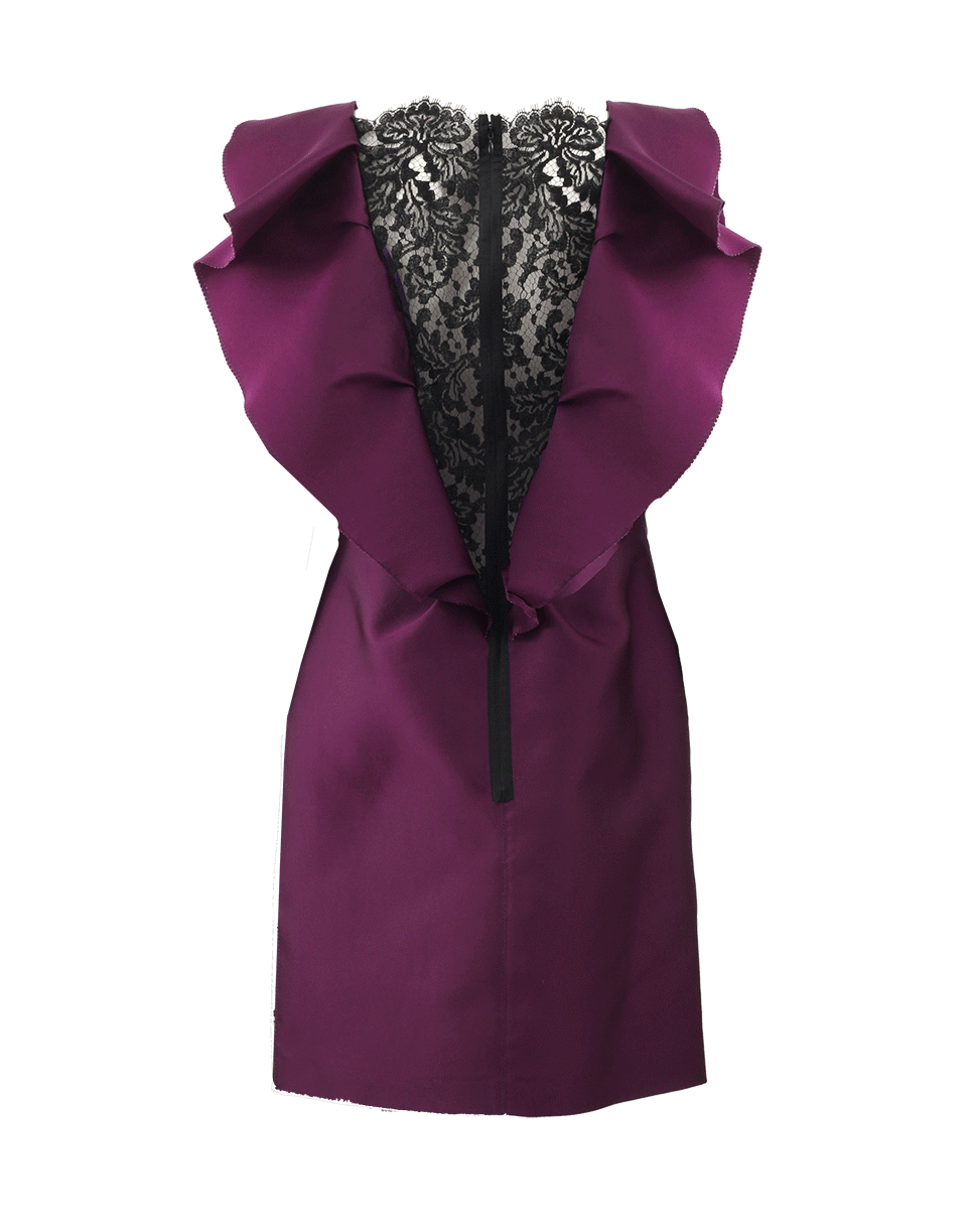 LANVIN-Lace Insert Cocktail Dress-VIOLET