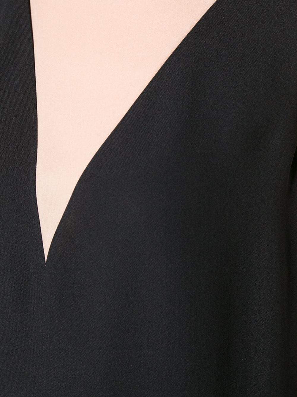 LANVIN-Illusion Neck Dress-BLACK