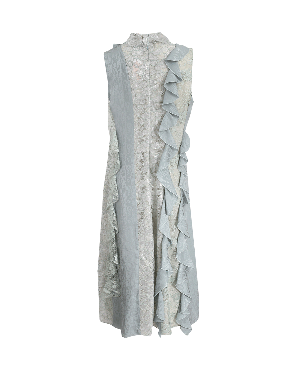 LANVIN-Ruffle Front Dress-ICE BLUE