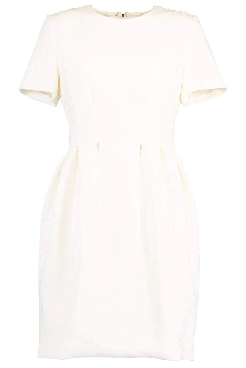 LANVIN-Sleeveless Techno Seam Detail Dress-WHITE