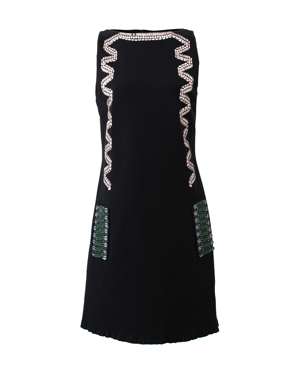 LANVIN-Beaded Front Dress-