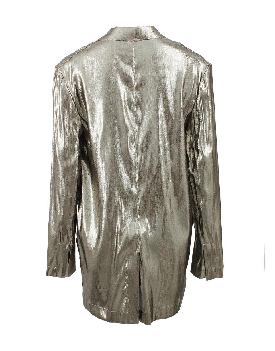 LANVIN-Relaxed Fit Lame Blazer-