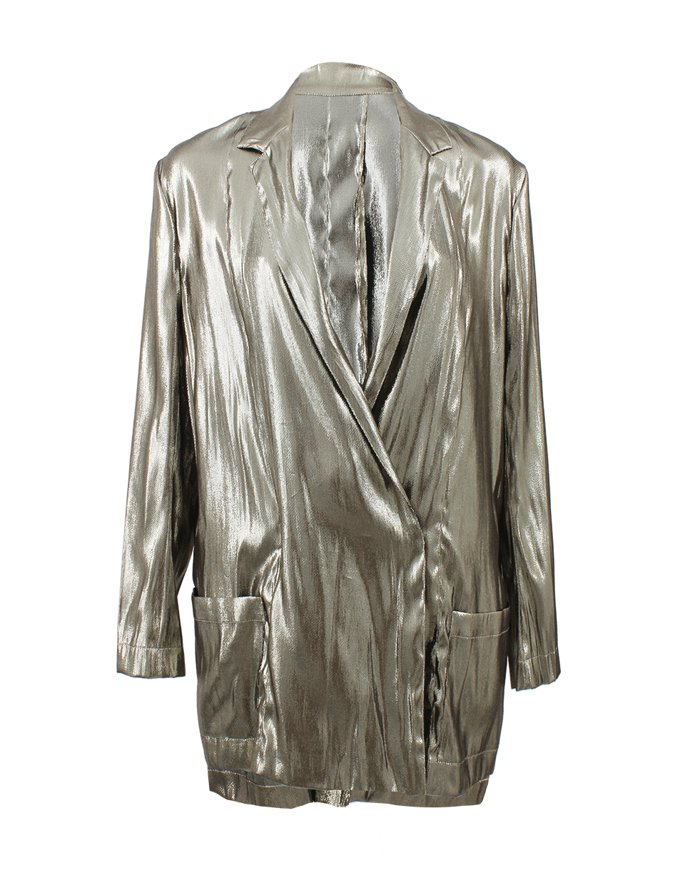 LANVIN-Relaxed Fit Lame Blazer-