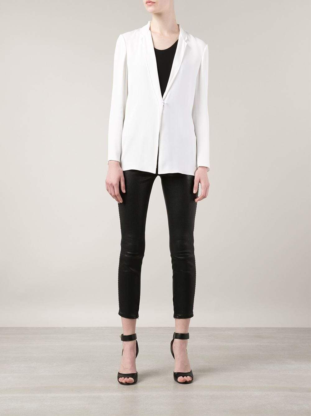 LANVIN-One Snap Fluid Blazer-