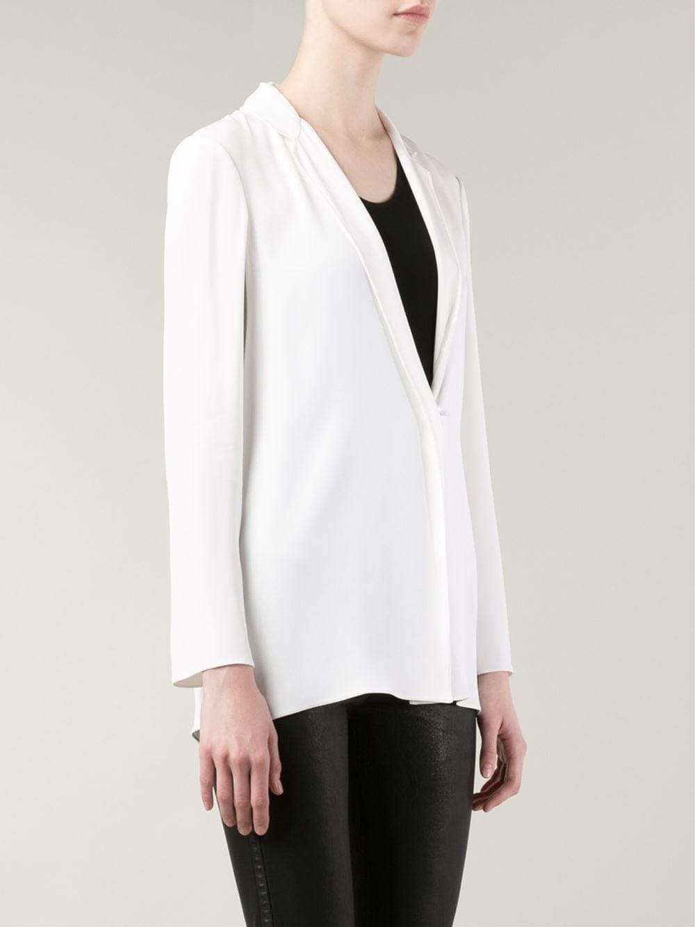 LANVIN-One Snap Fluid Blazer-