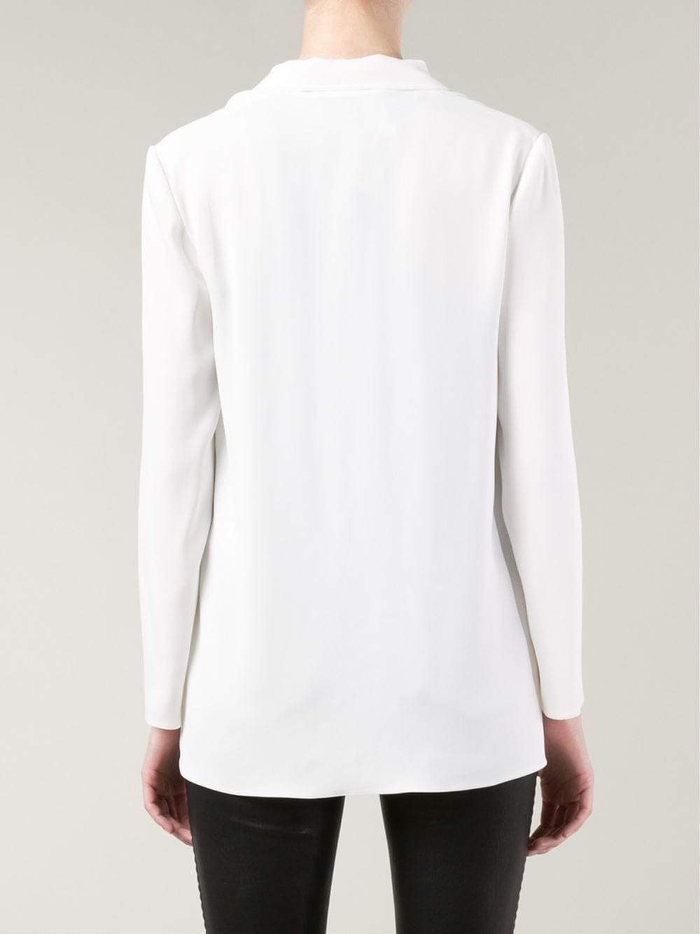 LANVIN-One Snap Fluid Blazer-