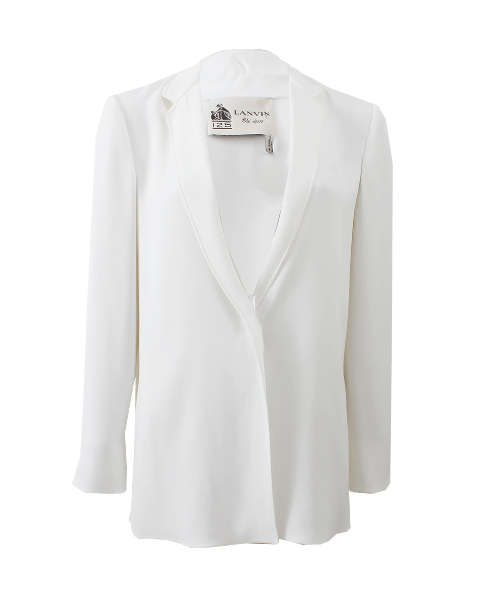 LANVIN-One Snap Fluid Blazer-