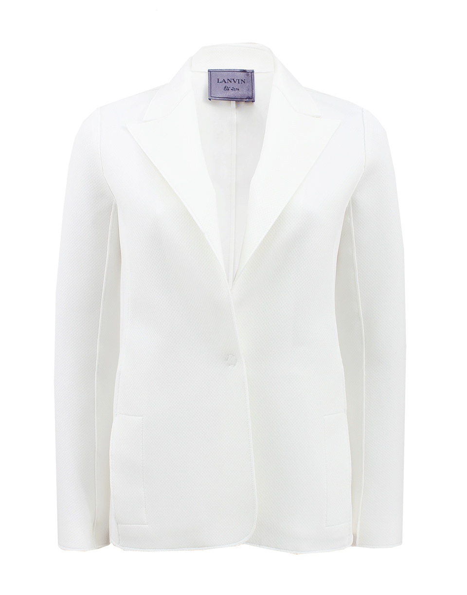LANVIN-Textured One Snap Blazer-