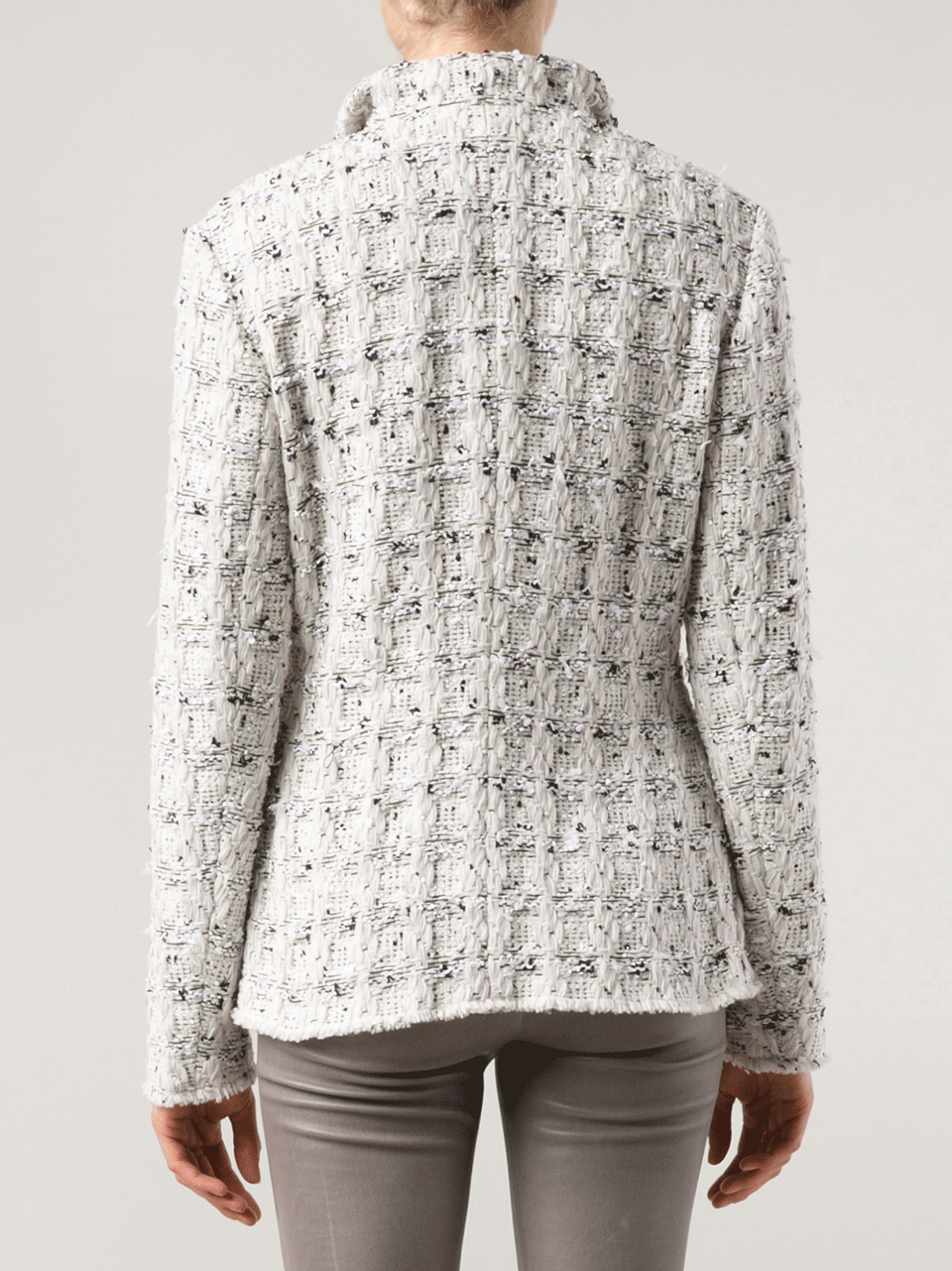 LANVIN-Tweed Vest Jacket-BLANC