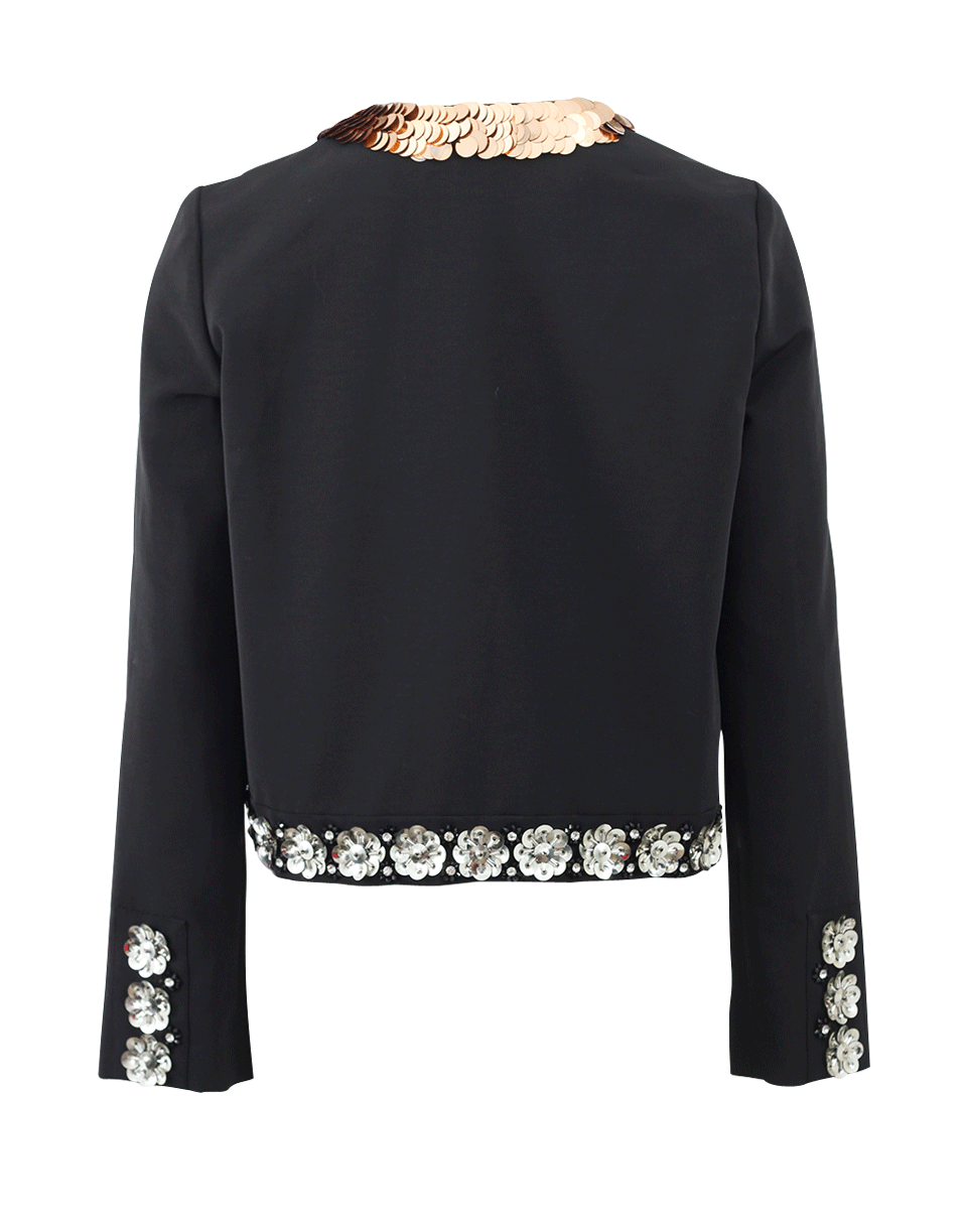 LANVIN-Faille Sequin Jacket-
