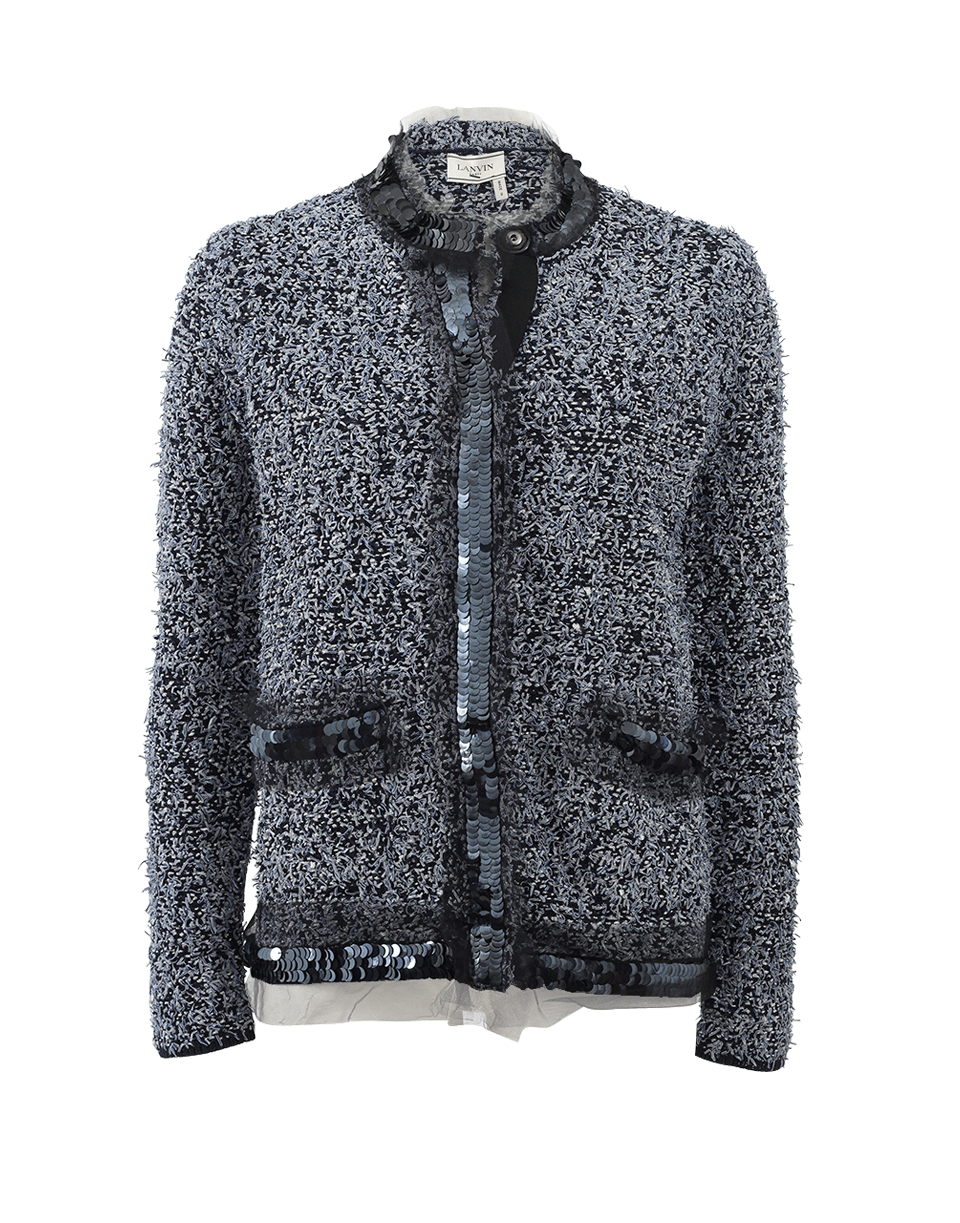 LANVIN-Tinsel Tweed Jacket-