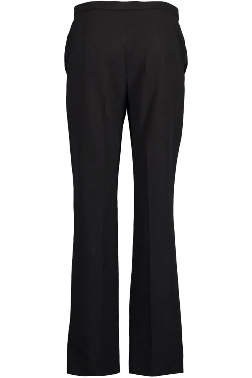 LANVIN-Wide Leg Wool Twill Pant-BLACK