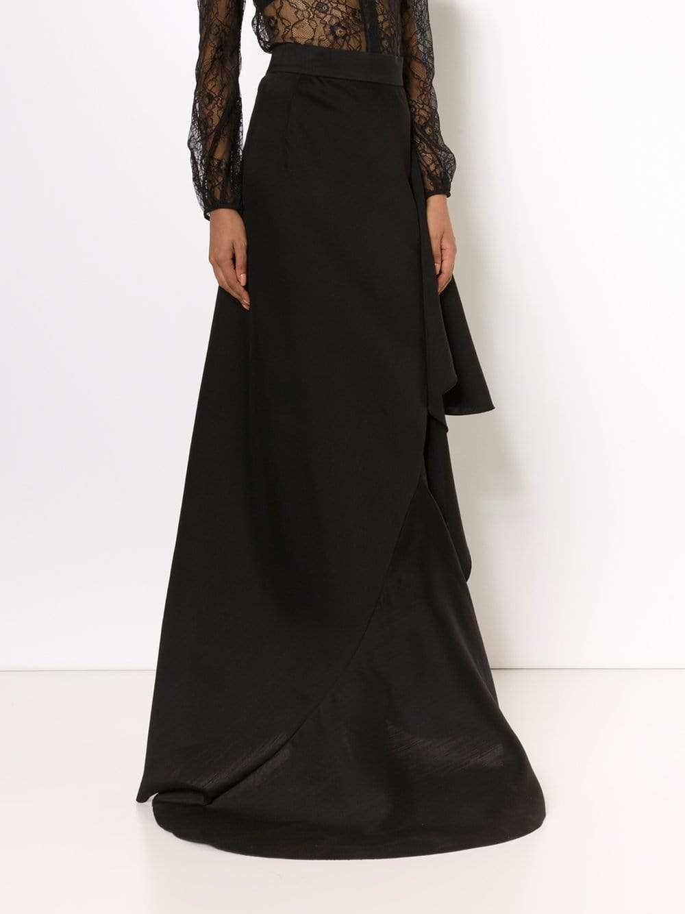 LANVIN-Cascading Evening Skirt-BLACK