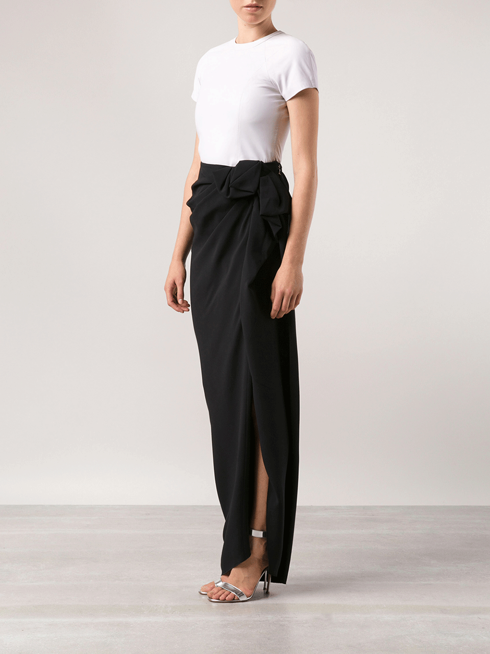 LANVIN-Long Skirt With Bow-