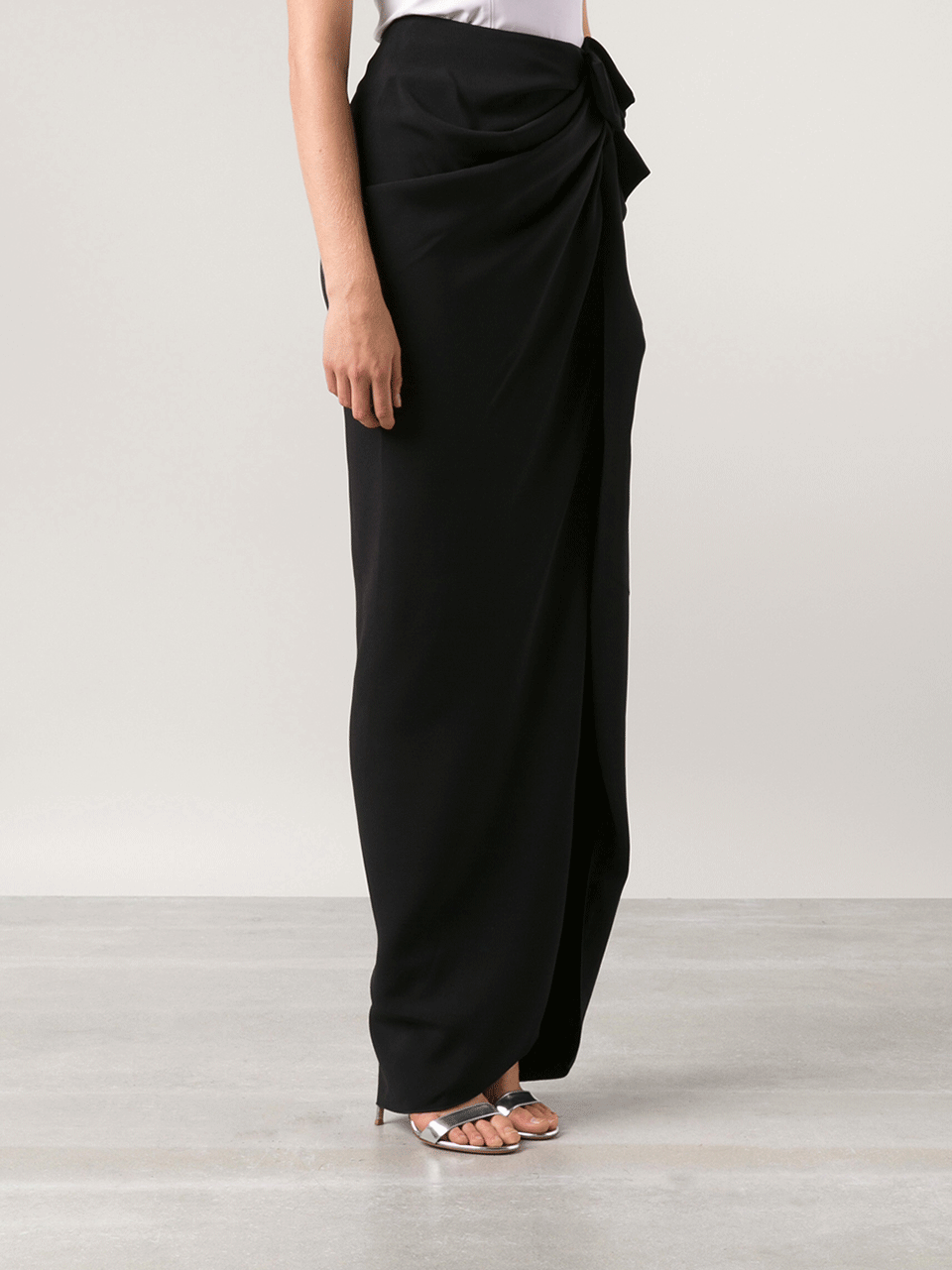 LANVIN-Long Skirt With Bow-