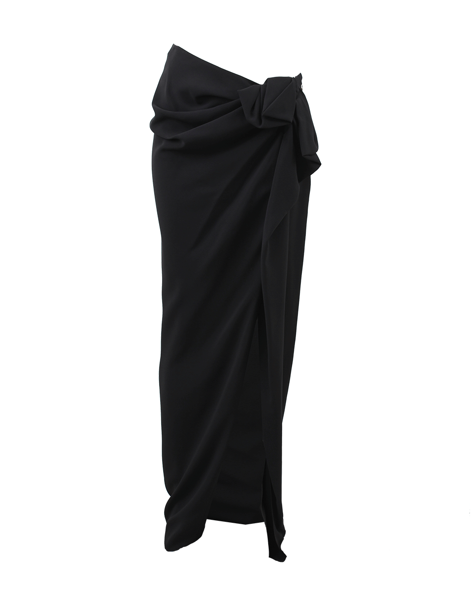 LANVIN-Long Skirt With Bow-