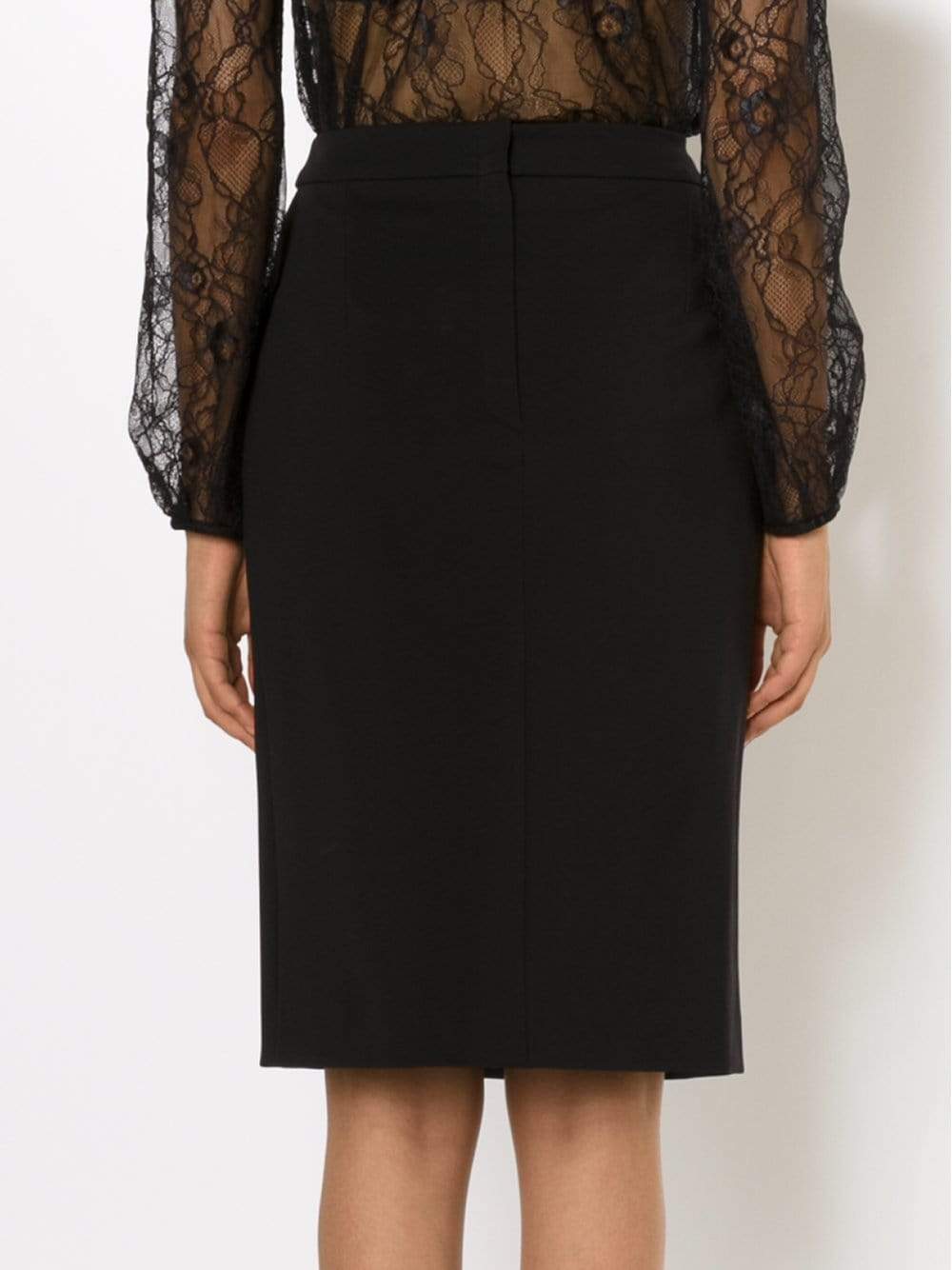 LANVIN-Back Zip Pencil Skirt-